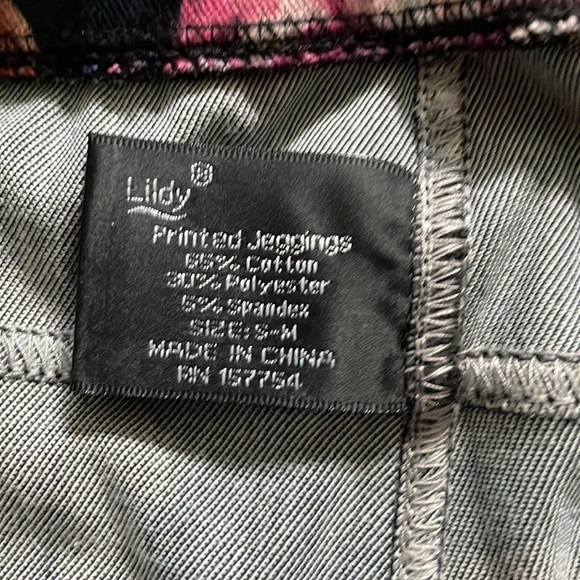 Lildy Printed Jeggings Size S-M - Picture 3 of 4